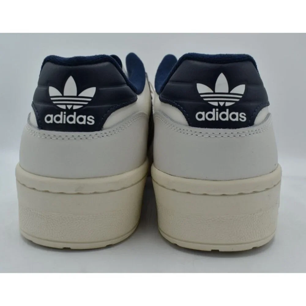 Adidas Mens Size 13 Rivalry Low‎ White Navy Casual Sneakers Shoes Y2K